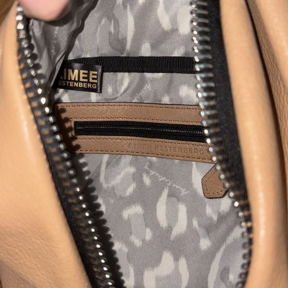 Aimee Kestenberg Tamitha Mini Backpack Soft Pebbled Leather Tan - Picture 6 of 16